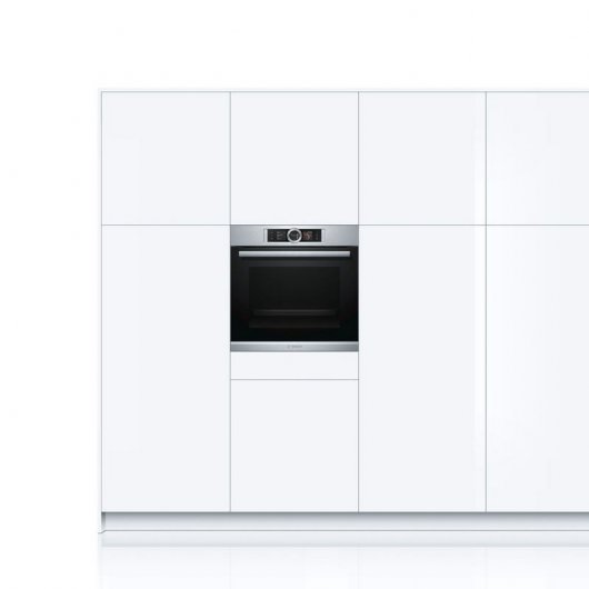 Bosch HRG6767S2 Horno Multifunción Pirolítico con Vapor Añadido 71L Negro/Inox