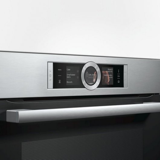 Bosch HRG6767S2 Horno Multifunción Pirolítico con Vapor Añadido 71L Negro/Inox