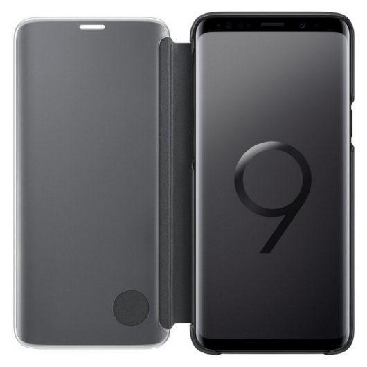 Samsung EF-ZG960 Clear View Standing Cover Negra para Samsung Galaxy S9