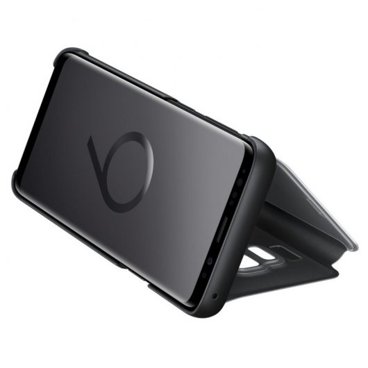 Samsung EF-ZG960 Clear View Standing Cover Negra para Samsung Galaxy S9