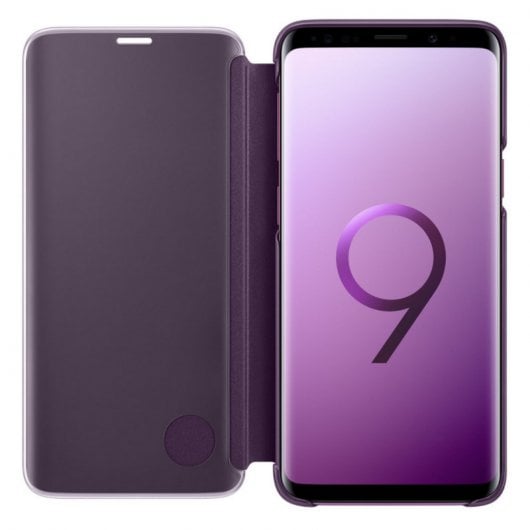Samsung EF-ZG960 Clear View Standing Cover Púrpura para Samsung Galaxy S9