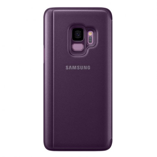 Samsung EF-ZG960 Clear View Standing Cover Púrpura para Samsung Galaxy S9