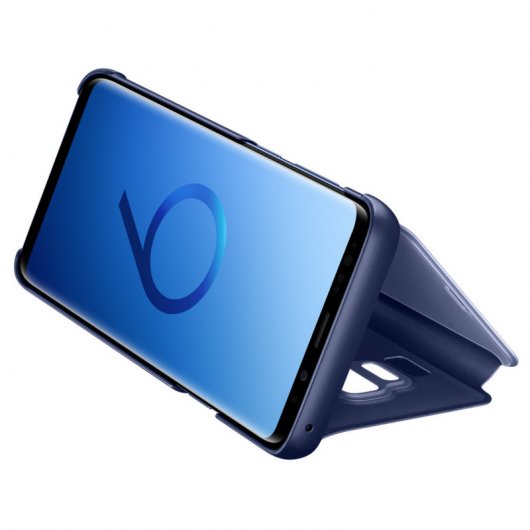 Samsung EF-ZG965 Clear View Standing Cover Azul para Samsung Galaxy S9+