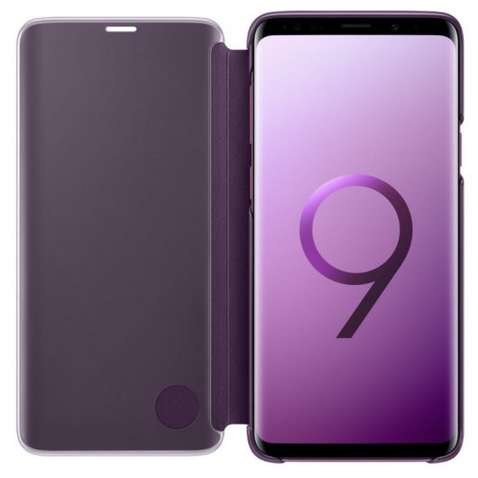 Samsung EF-ZG965 Clear View Standing Cover Púrpura para Samsung Galaxy S9 Plus
