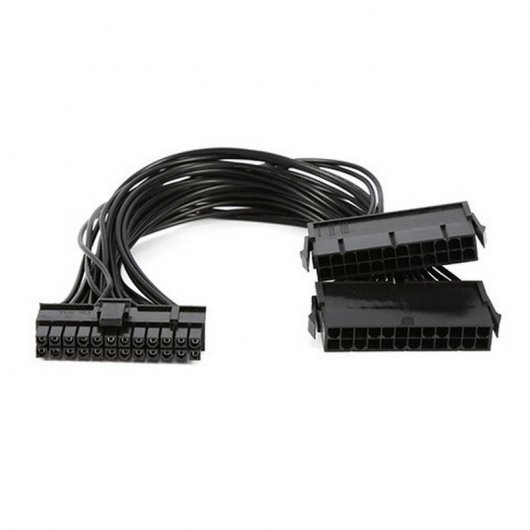 Adaptador 24 PIN ATX Macho a 2X 24 PIN ATX Hembra