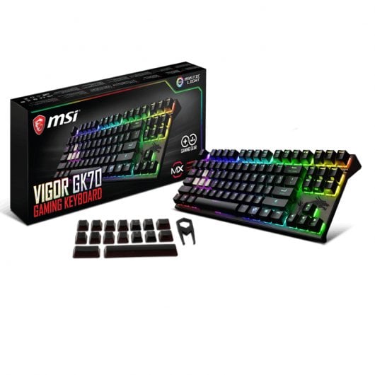 MSI Vigor GK70 CR Teclado Mecánico Gaming Cherry MX Red Retroiluminado