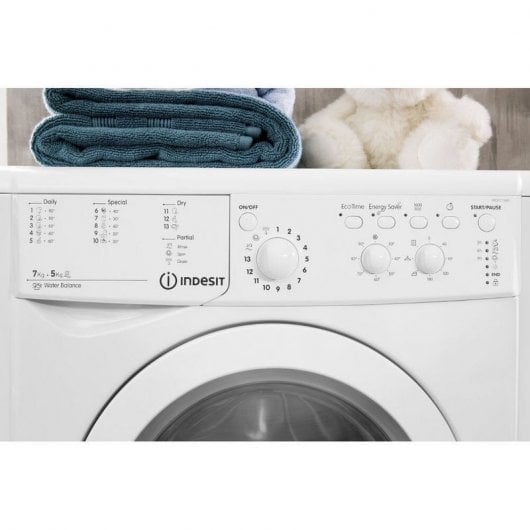 Indesit IWDC 71680 ECO (EU) Lavasecadora Carga Frontal 7Kg/5Kg A Blanca
