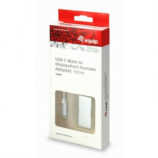 Equip Cable USB Tipo C Macho a DisplayPort Hembra 15cm Plata
