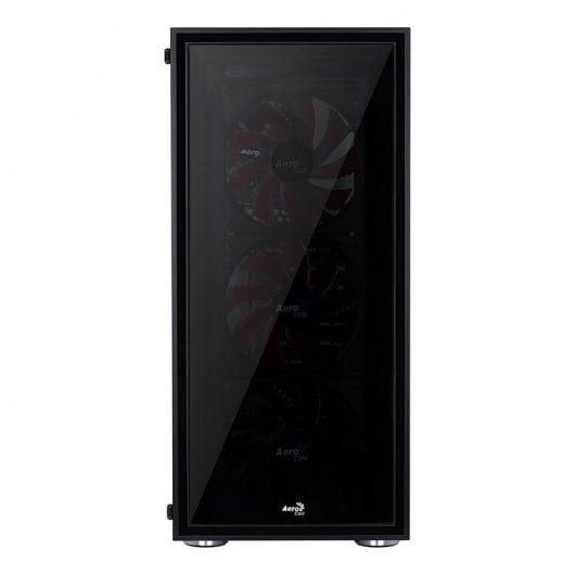 Aerocool Quartz USB 3.0 LED Vermelho Vidro Temperado
