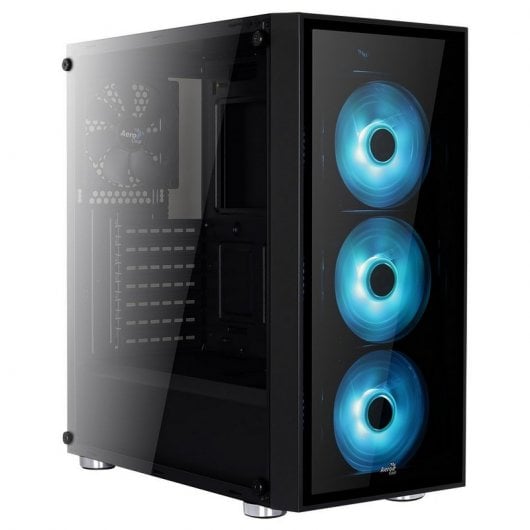 Aerocool Quartz USB 3.0 LED RGB Vidro Temperado
