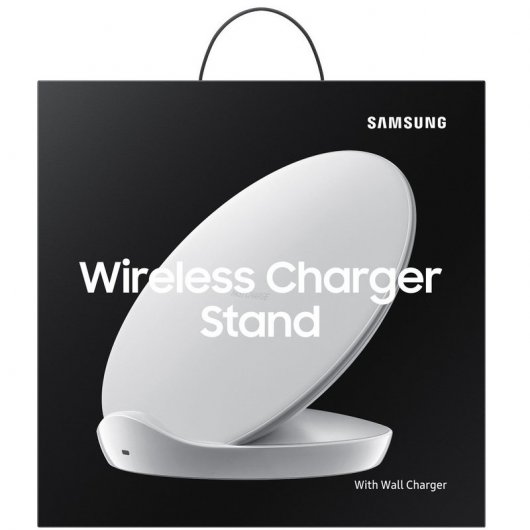 Samsung EP-N5100 Wireless Charger Standing Blanco + Cargador para Samsung Galaxy S9/S9+