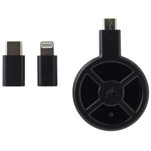 Corsair Alfombrilla Gaming MM1000 QI con Carga Inalámbrica