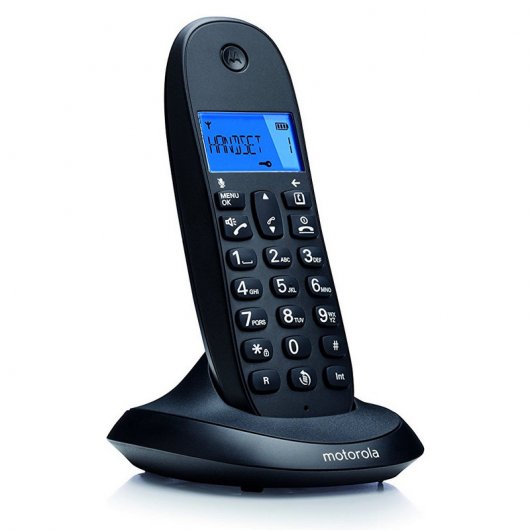 Motorola C1001L Teléfono Inalámbrico Negro