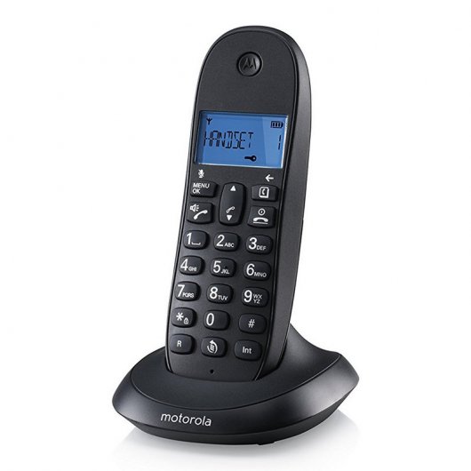 Motorola C1001L Teléfono Inalámbrico Negro