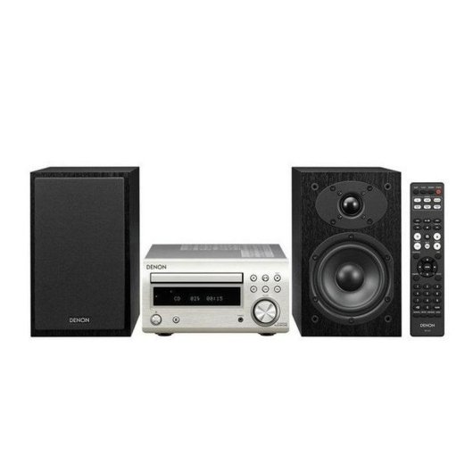 Micro Systeem Denon DM-41 60W RMS Bluetooth Radio CD Zilver