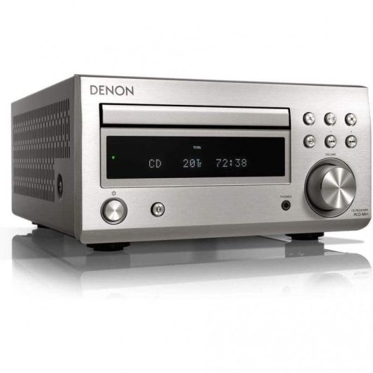 Micro Systeem Denon DM-41 60W RMS Bluetooth Radio CD Zilver