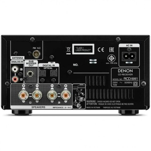 Micro Systeem Denon DM-41 60W RMS Bluetooth Radio CD Zilver
