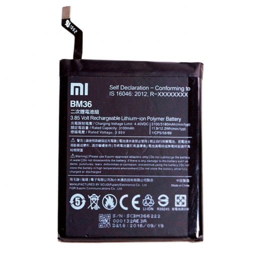 Xiaomi Batería Original para Xiaomi Mi 5s (BM36) 3180mah