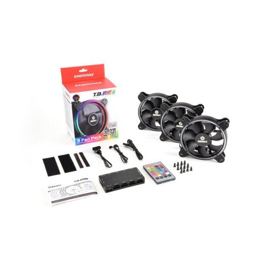 Enermax T.B. RGB Ventilador 120mm x3 LED RGB con Controlador