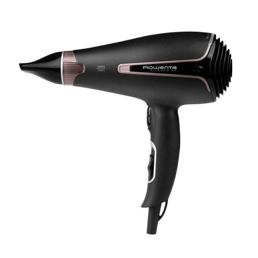 Sèche-cheveux Ionique Professionnel Rowenta Silence AC CV7920F0 2300W 6 Températures 3 Vitesses Accessoires Noir Or Rosé
