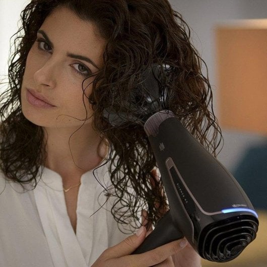 Sèche-cheveux Ionique Professionnel Rowenta Silence AC CV7920F0 2300W 6 Températures 3 Vitesses Accessoires Noir Or Rosé