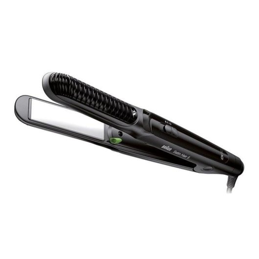 Prancha de Cabelo Cerâmica Braun Satin Hair 5 ST570 200ºC 3 Definições Iónica Preto