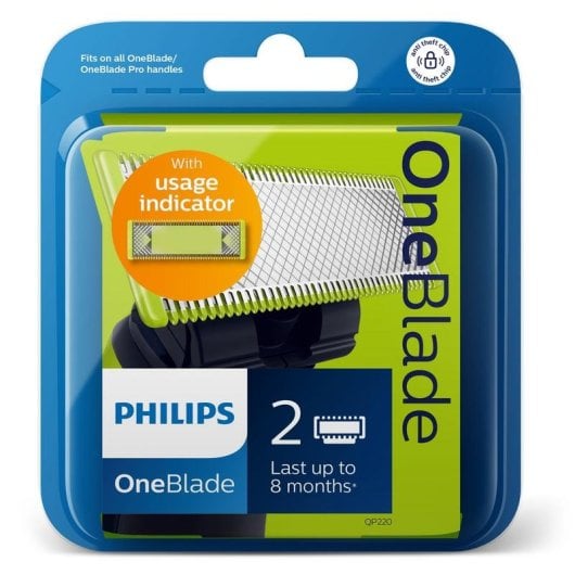 Lâminas de Barbear Facial Philips OneBlade QP220/50 2 Unidades