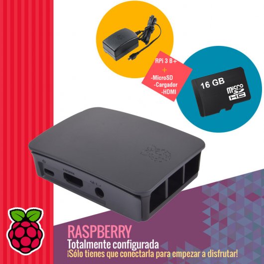 PcCom Raspberry Pi 3 B+ 16GB Negra