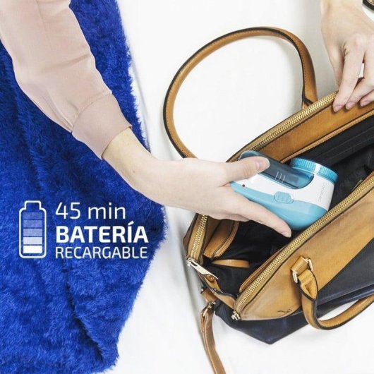 Rasuradora de pelusa Cecotec Forcecut Recargable 45min Azul Blanco 50mm