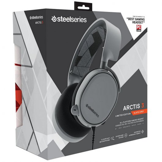 Auriculares Gaming 7.1 SteelSeries Arctis 3 Gris