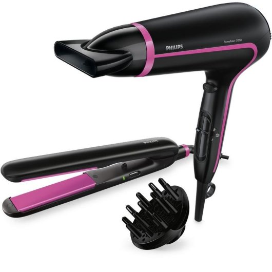 Pack Secador Philips HP8640/60 + Plancha para el Pelo