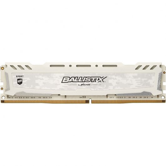 Memoria Ram Crucial Ballistix Sport LT White Dual Rank DDR4 2666 PC4-21300 8GB CL16