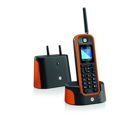Motorola O201 Schnurlostelefon mit großer Reichweite, Orange