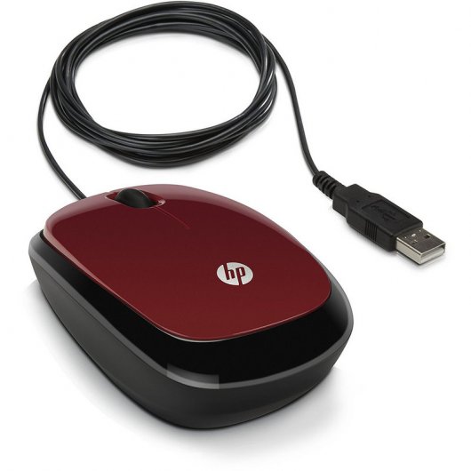Ratón Óptico HP X1200 Rojo