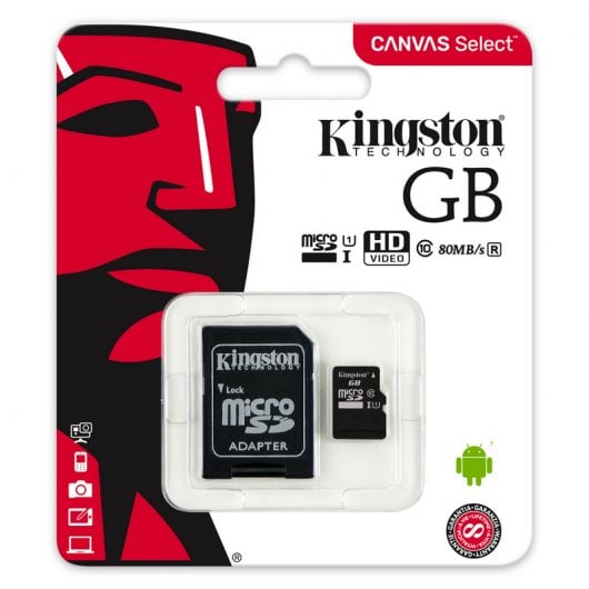 Kingston Technology Canvas Select 64 GB MicroSDXC UHS-I Classe 10