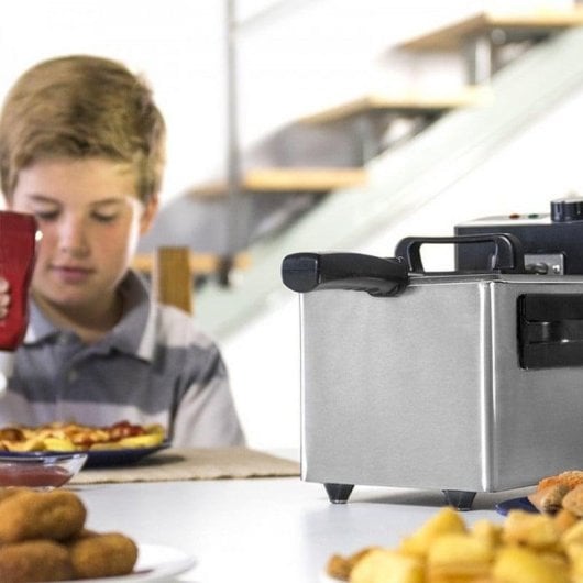 Friteuse traditionnelle Cecotec CleanFry 1.5L 1000W acier inoxydable filtre OilCleaner