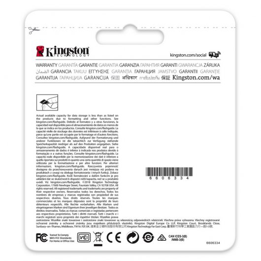 Kingston Canvas Select SDHC 16GB UHS-1 U3 V30