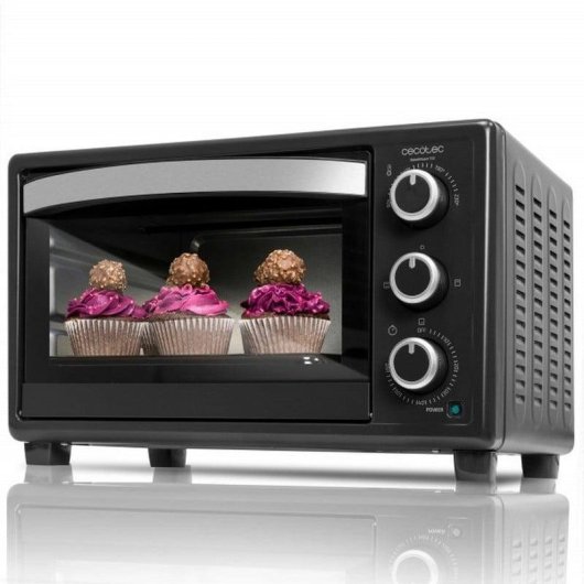 Horno elétrico Cecotec Bake&Toast 550 23L Preto Inox luz interior grill