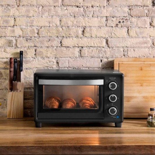 Horno elétrico Cecotec Bake&Toast 550 23L Preto Inox luz interior grill
