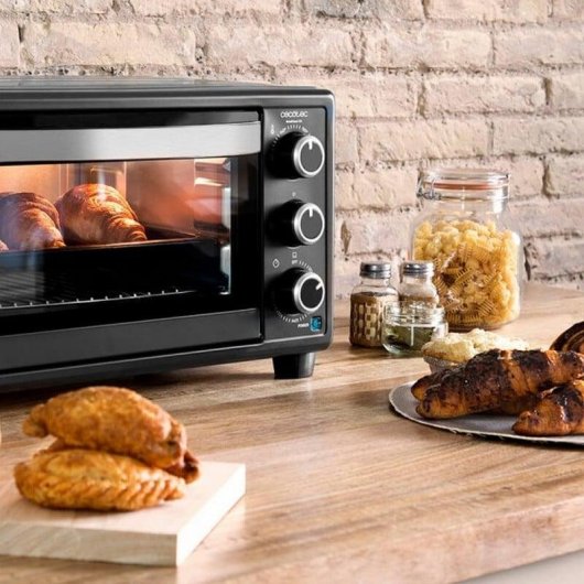 Horno elétrico Cecotec Bake&Toast 550 23L Preto Inox luz interior grill