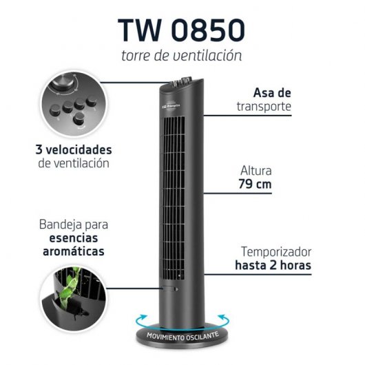 Ventilador de Torre Orbegozo TW 0850
