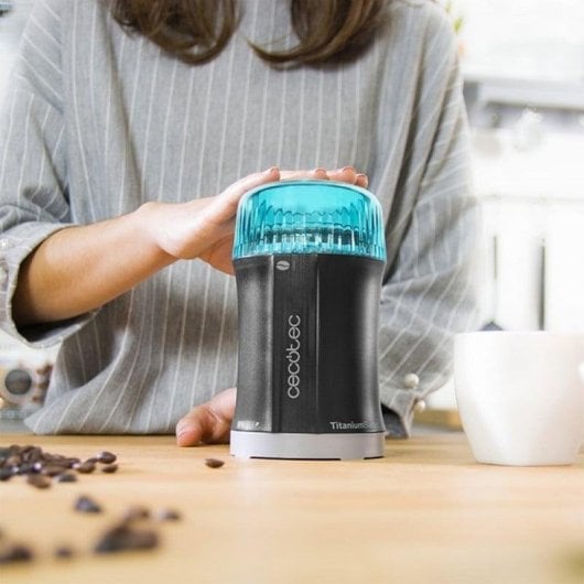 Moulin à café Cecotec TitanMill 200 Lames Titane Acier Brosse 200 W 50 g