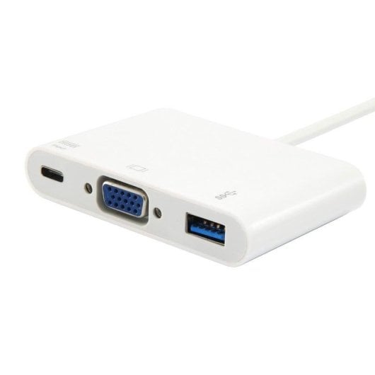 Adaptateur USB-C Equip 134435 VGA 15cm Power Delivery Blanc