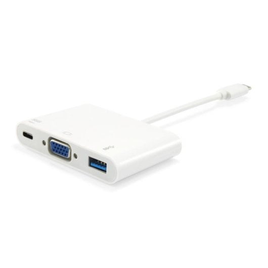 Adaptateur USB-C Equip 134435 VGA 15cm Power Delivery Blanc