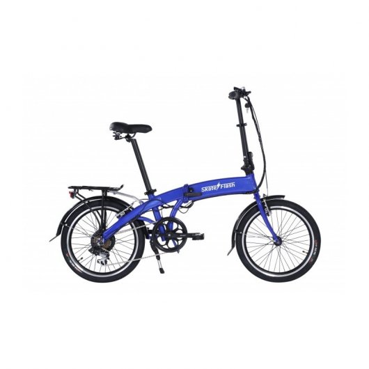 Skateflash E-Bike Pro Plegable Bicicleta Eléctrica Azul