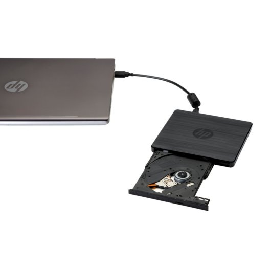 HP Unidad Externa USB DVDRW Drive Windows Función de Grabación en Doble Capa CD/DVD Color Negro