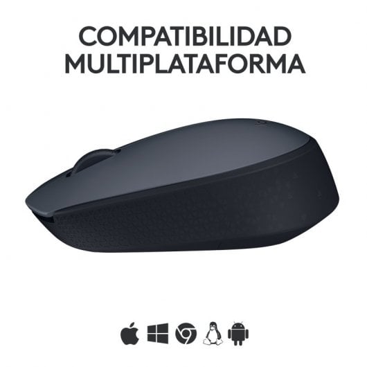 Logitech M170 RF Ratón Óptico Inalámbrico 1000DPI