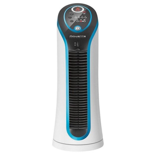 Ventilatore a Colonna da Tavolo Rowenta Eole Compact 30W 3 Velocità Oscillazione Timer LED