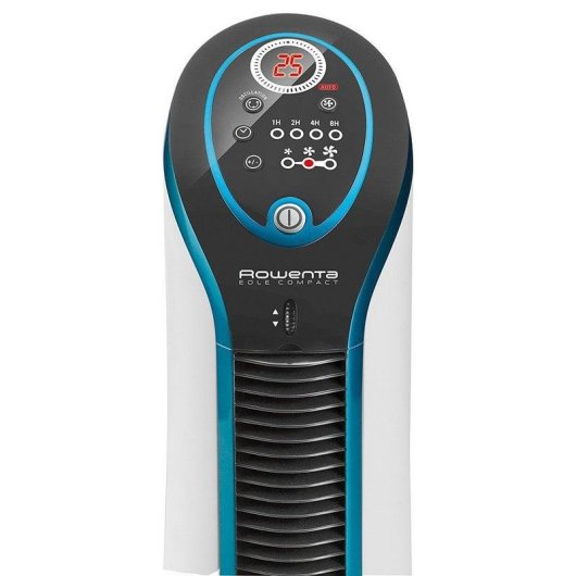 Ventilatore a Colonna da Tavolo Rowenta Eole Compact 30W 3 Velocità Oscillazione Timer LED