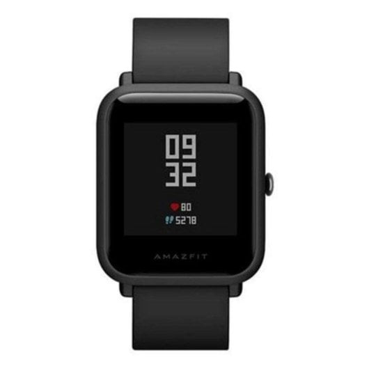 Amazfit Bip Bluetooth GPS 42mm LED Preto Resistente Água IP68 Pulsómetro Sono